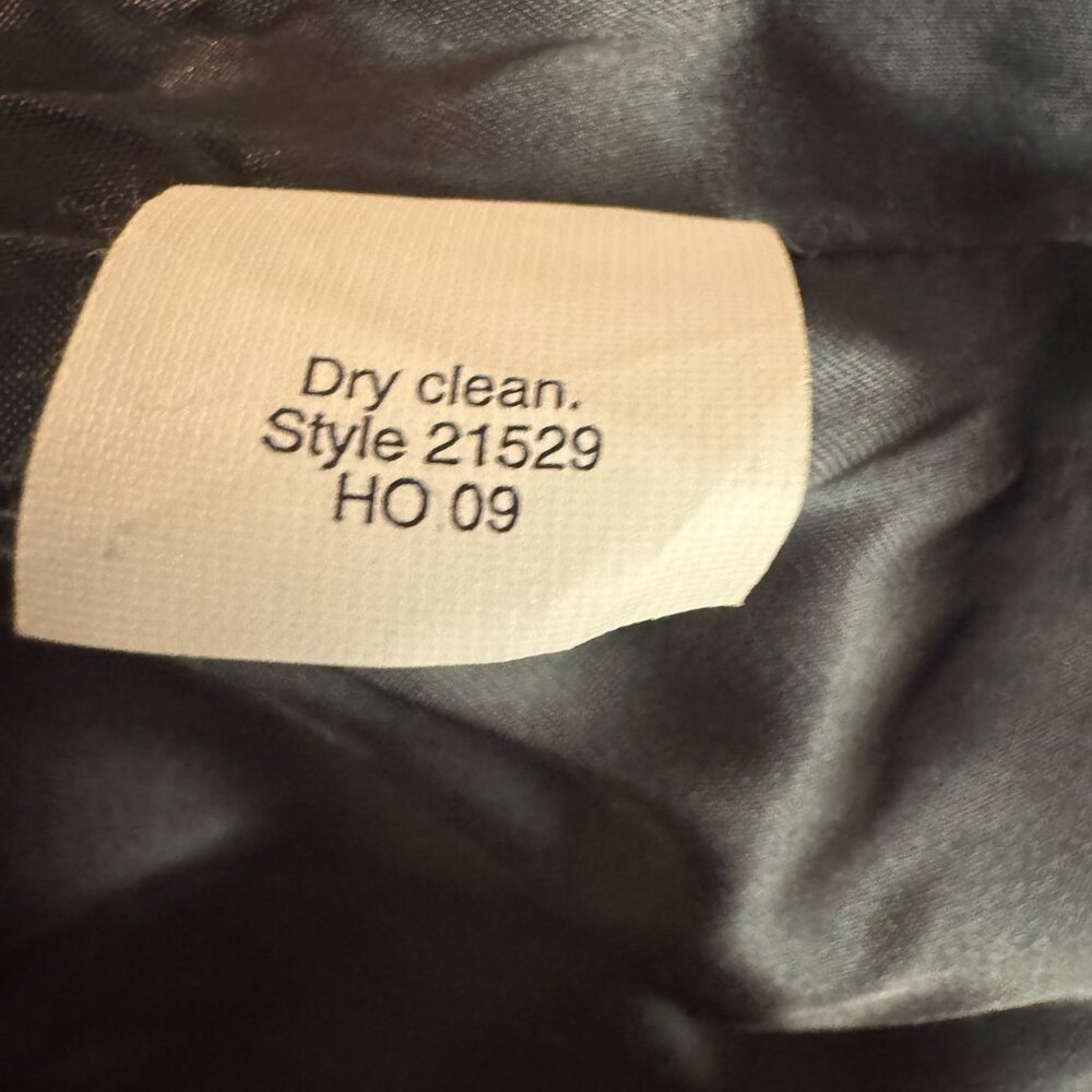 J. Crew Black Wool Lined Buttoned Cascade Ruffle … - image 5